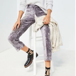 Anthropologie Essential Flare Velvet Trousers